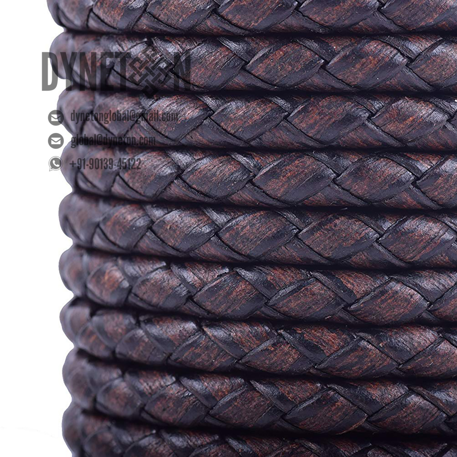 10mm Bolo Braided Leather Cord - DYNETON / Braided Leather Cords 10 mm