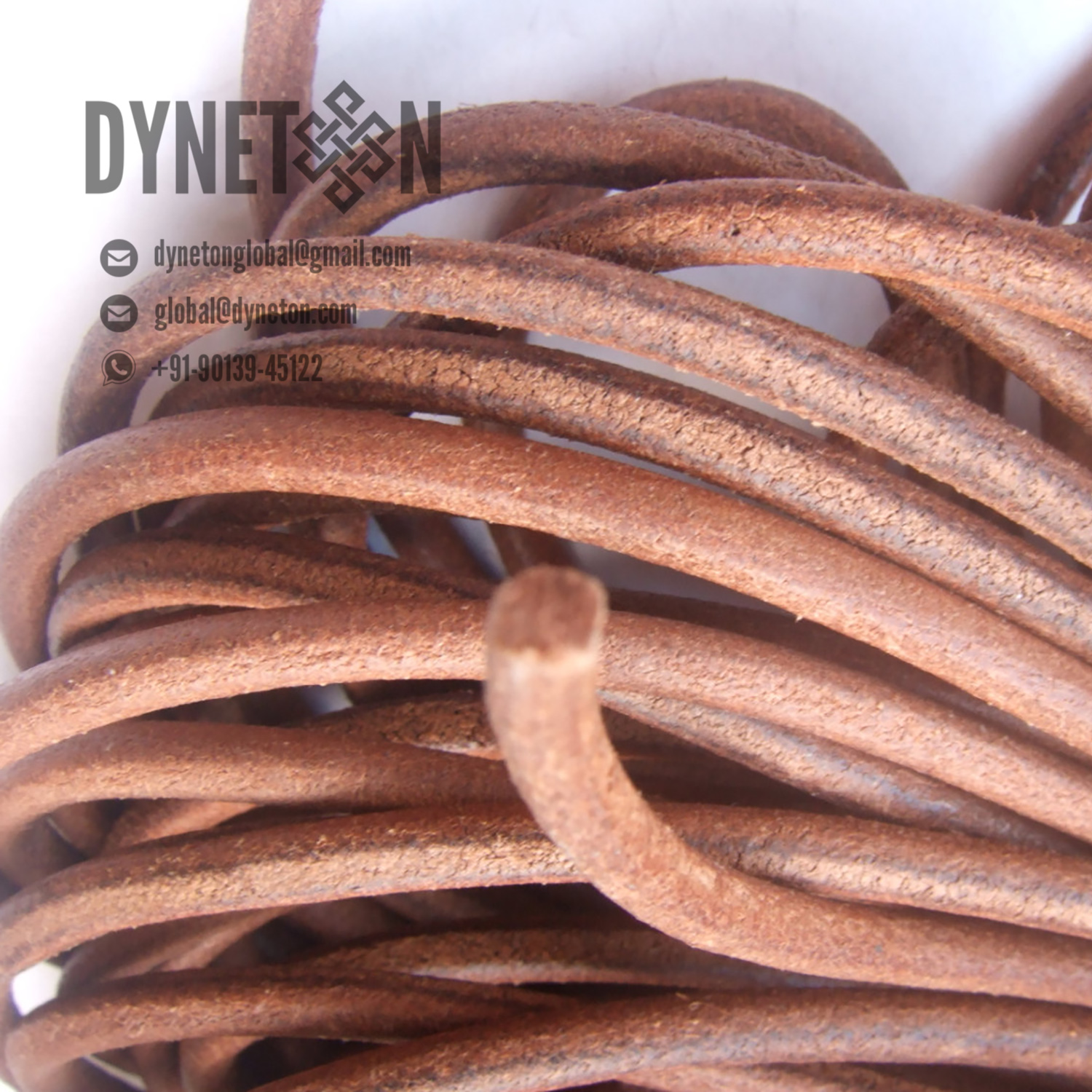 10mm Round Leather Cord - DYNETON / Round Leather Cords 10 mm
