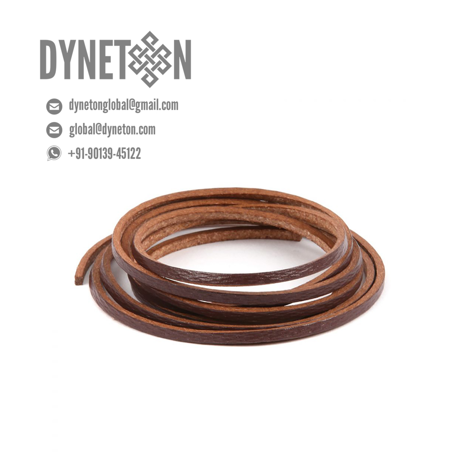 4mm Flat Leather Cord - DYNETON / Flat Leather Cords 4 mm