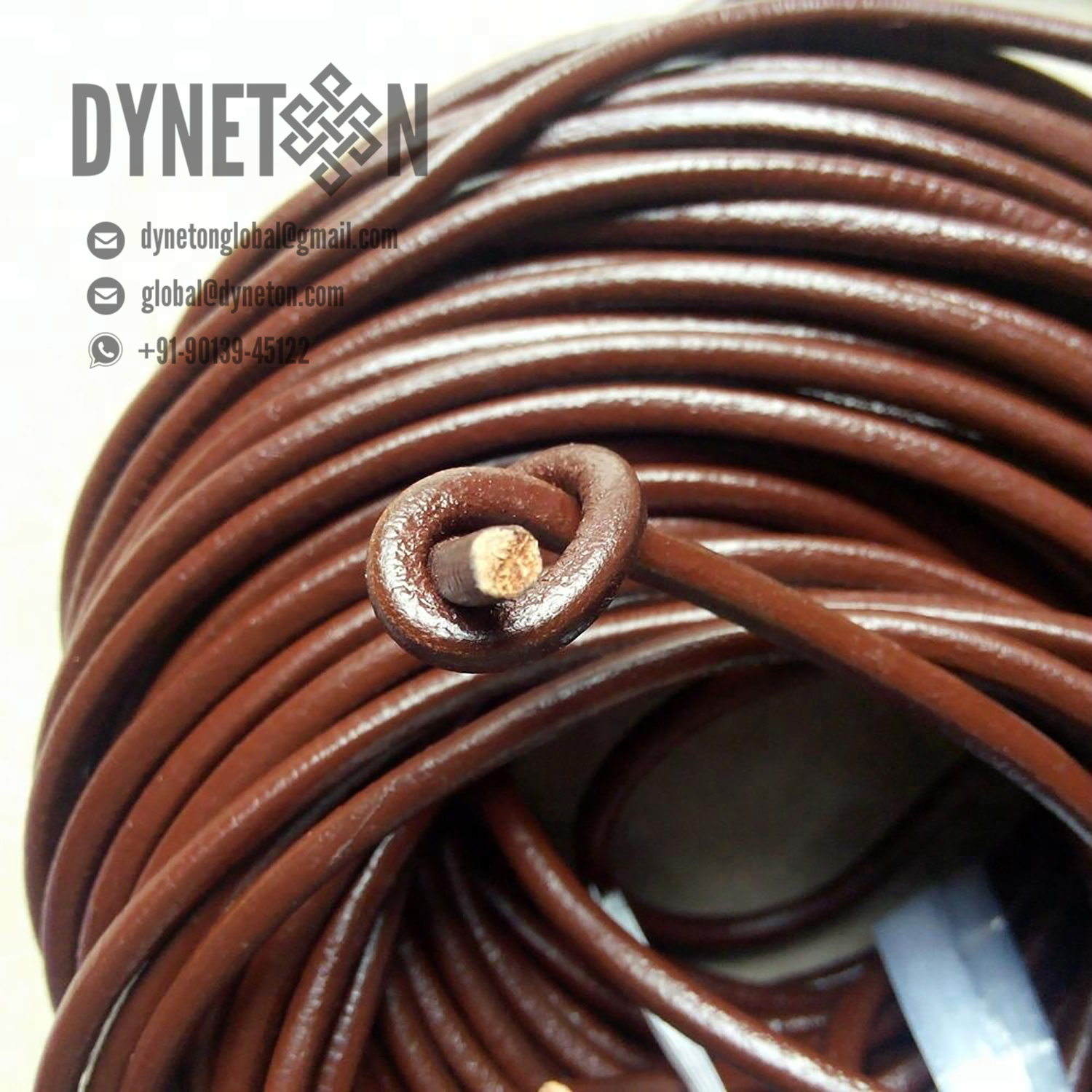 5mm Round Leather Cord - Dyneton Global