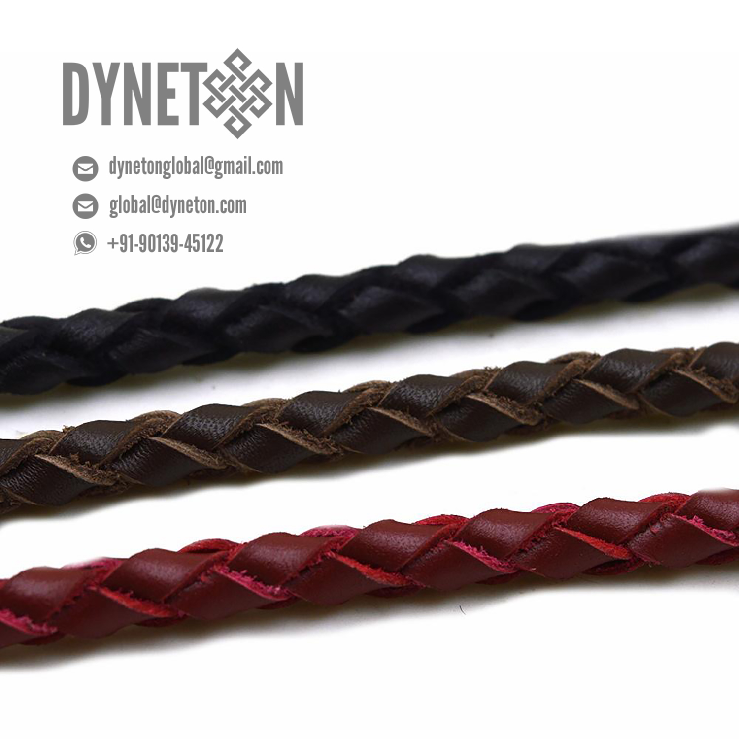 6mm Bolo Braided Leather Cord - DYNETON / Braided Leather Cords 6 mm