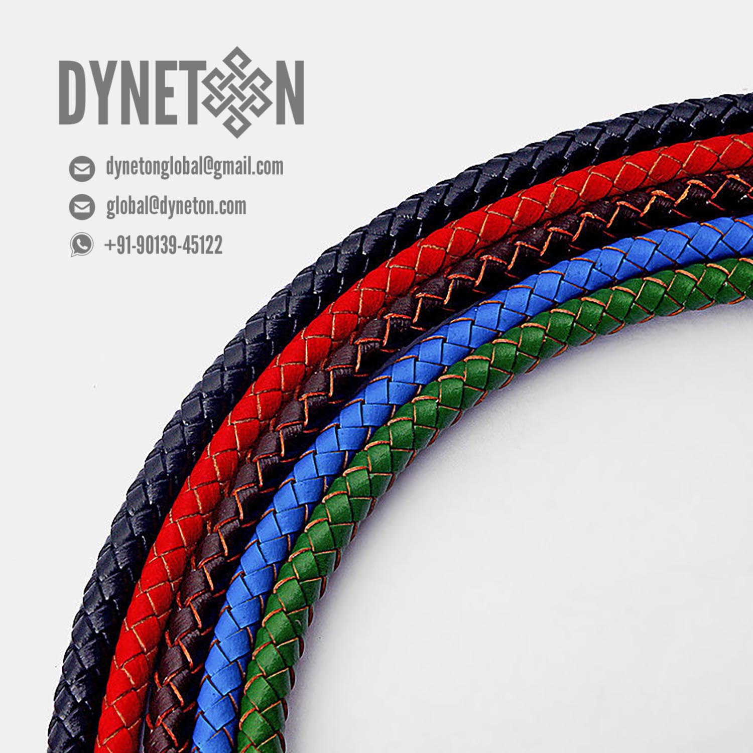 7mm Bolo Braided Leather Cord - DYNETON / Braided Leather Cords 7 mm