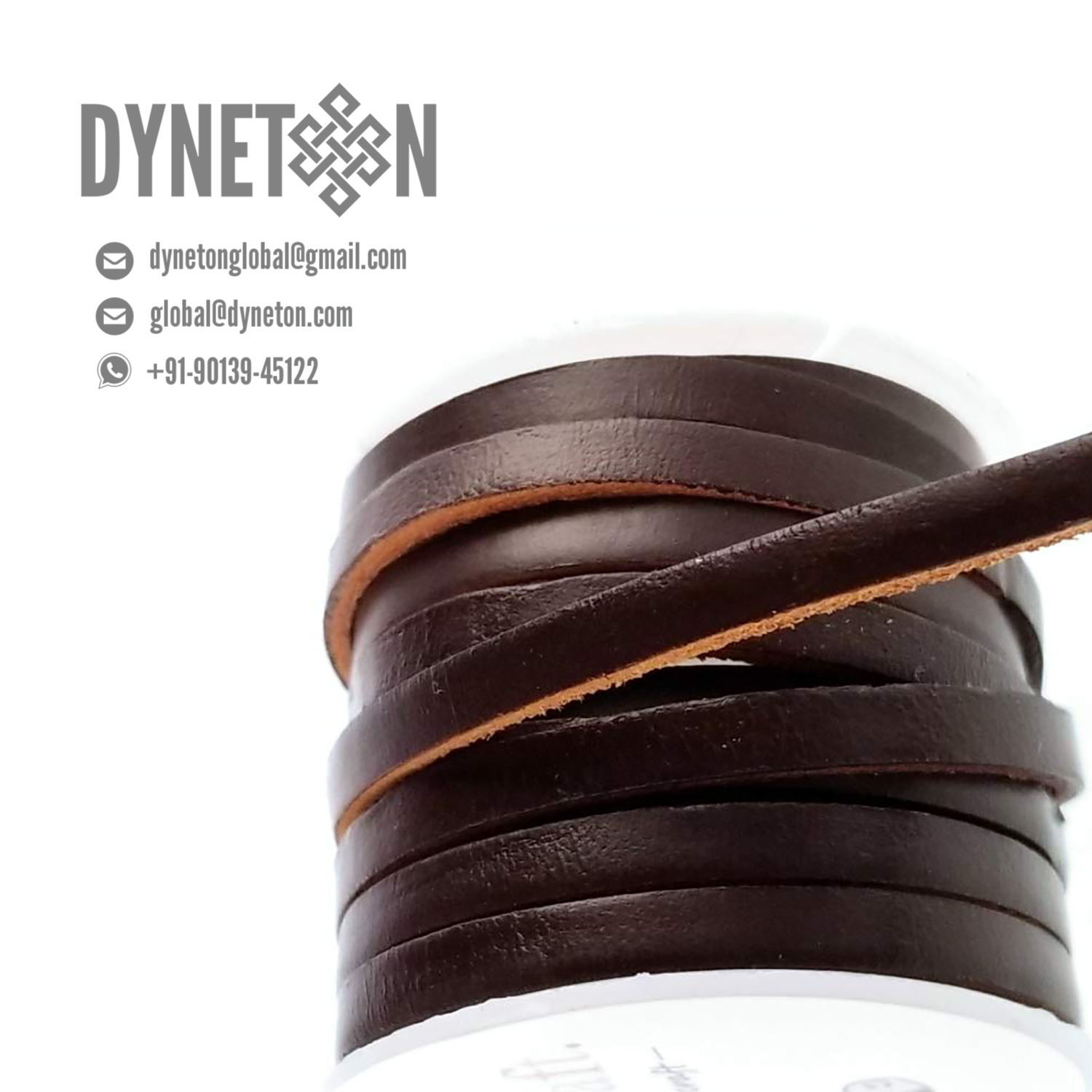 7mm Flat Leather Cord - DYNETON / Flat Leather Cords 7 mm