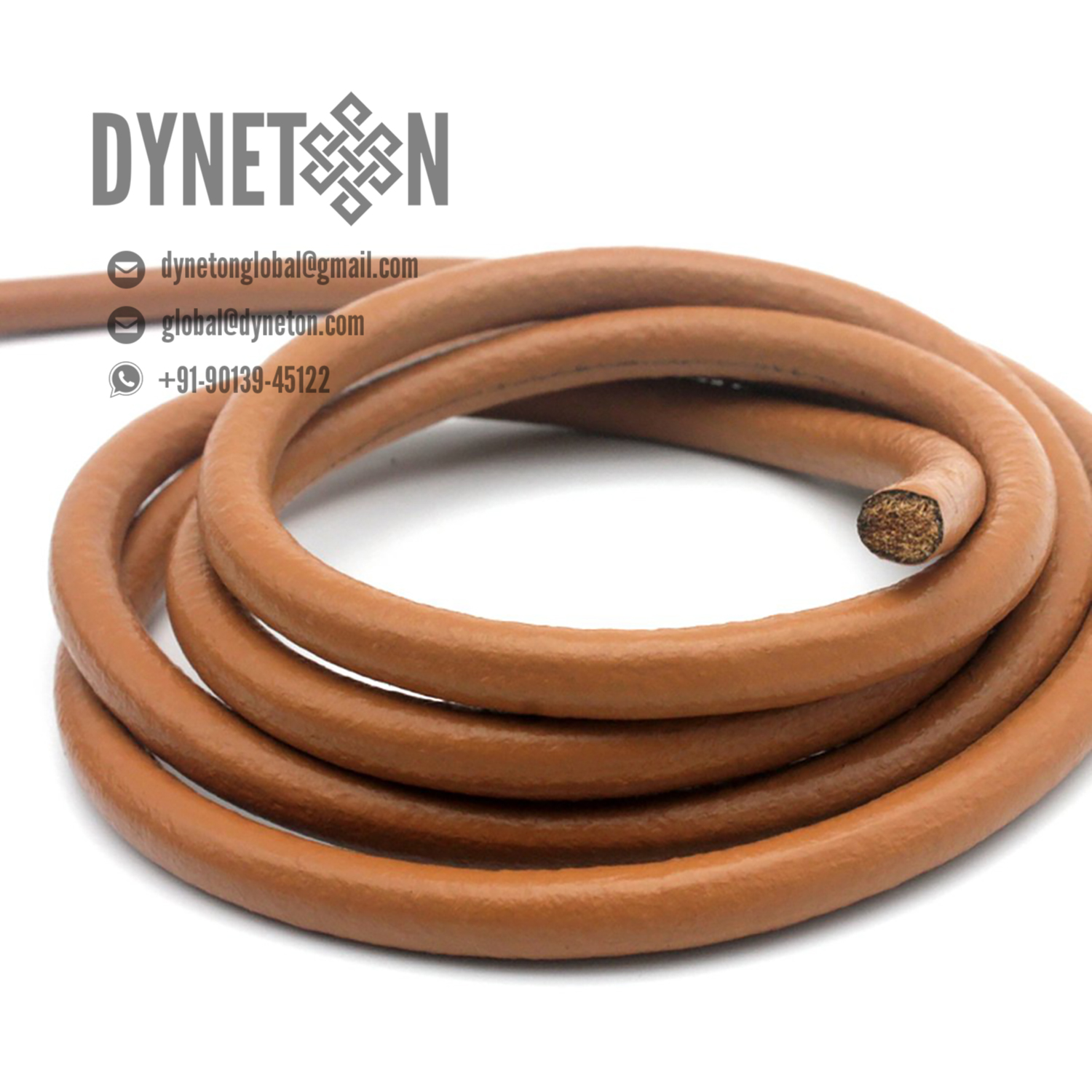 7mm Round Leather Cord - DYNETON / Round Leather Cords 7 mm