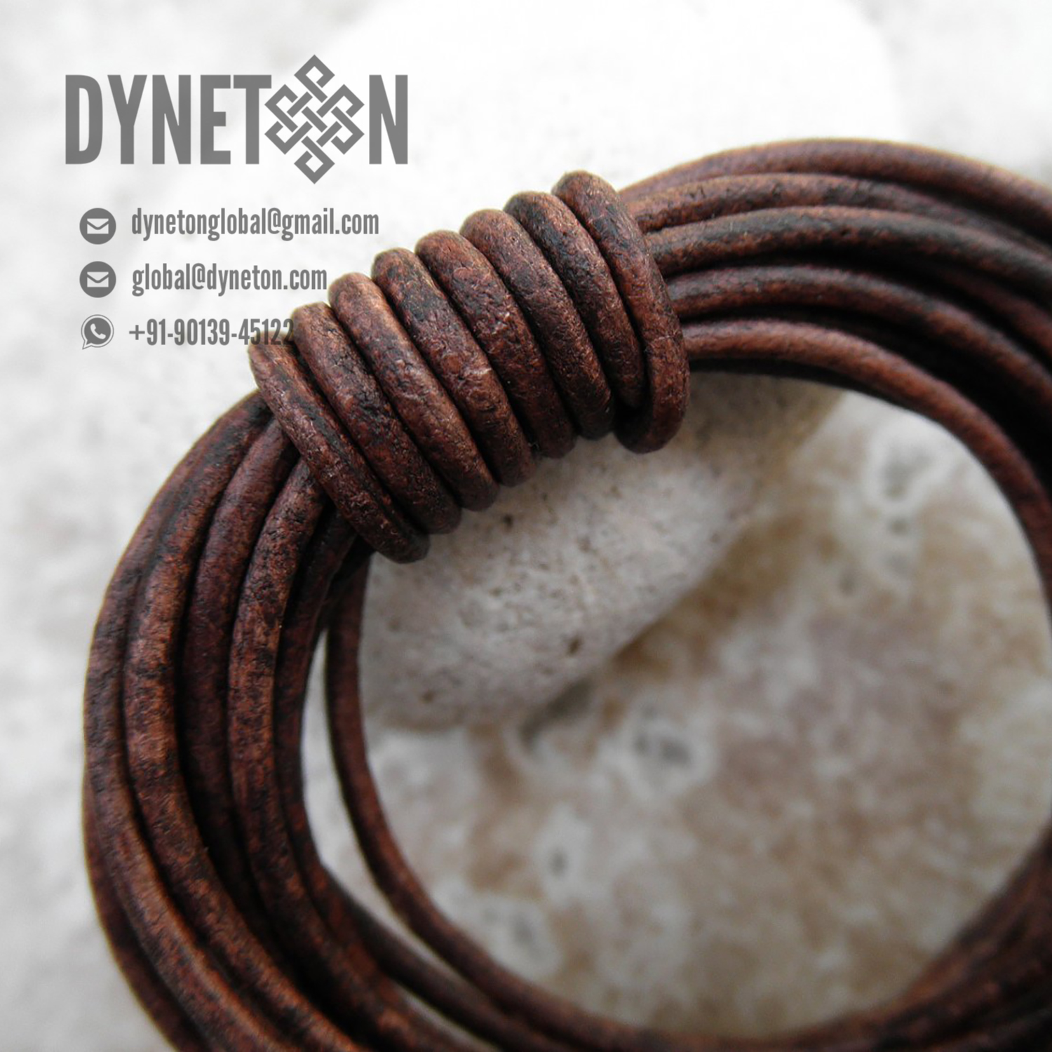 7mm Round Leather Cord - DYNETON / Round Leather Cords 7 mm