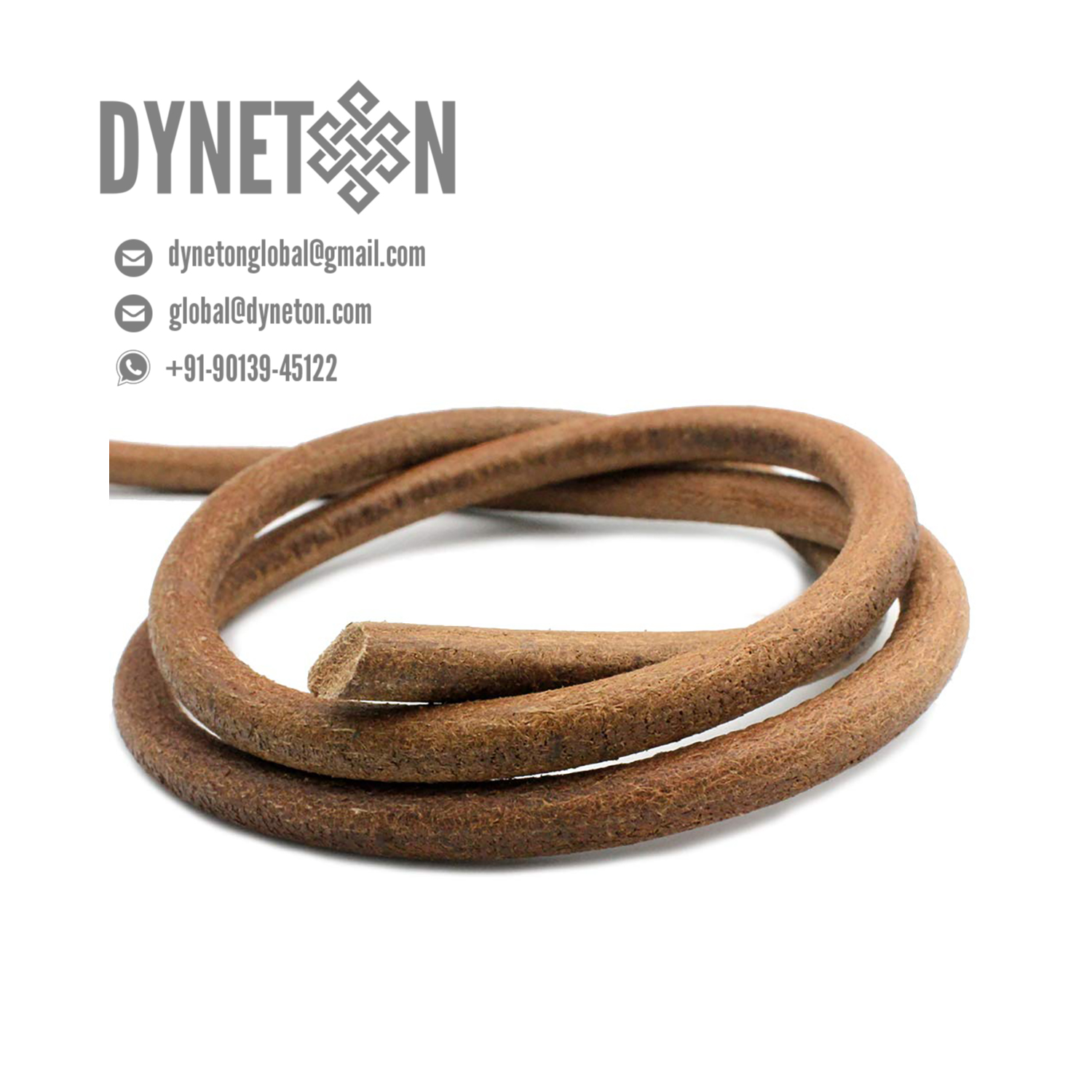8mm Round Leather Cord - DYNETON / Round Leather Cords 8 mm